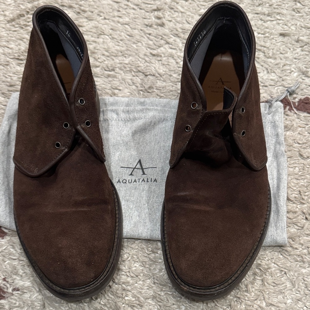 Aquatalia Golliard Dark Brown Chukka Boots - Picture 5 of 5